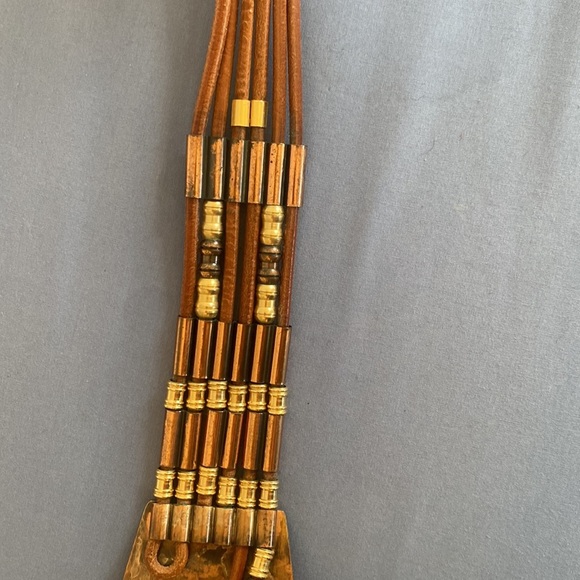 Vintage A. Ravid NY Copper and Leather Belt size M/L - Picture 6 of 10